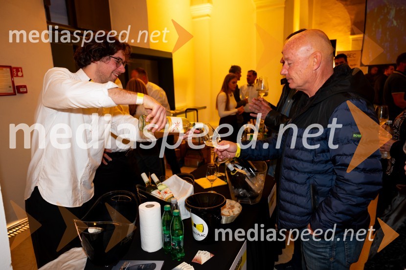  Nik Goropevšek, Vina Horvat;  ... 9. salon štajerskih mladih vin Pubec 2024 v Mariboru