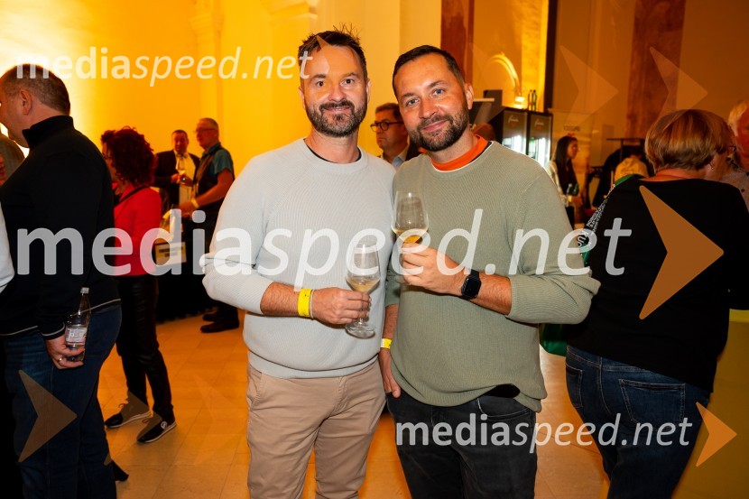  Aleš Štraus, Connect;  Marko Damiš, Zavarovalnica Grawe9. salon štajerskih mladih vin Pubec 2024 v Mariboru