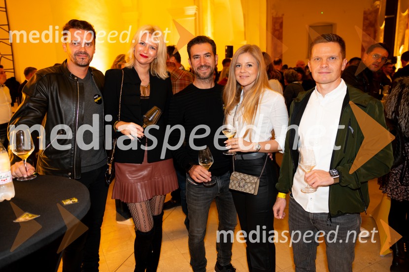  Primož Fidler, arhitekt;  Jona Bale, Zavarovalnica Sava;  ... ;  ... ;  ... 9. salon štajerskih mladih vin Pubec 2024 v Mariboru