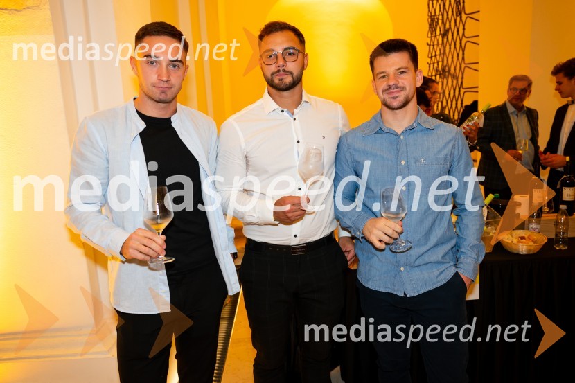  Gašper Žižek;  Andrej Glavnik;  Žiga Moraus9. salon štajerskih mladih vin Pubec 2024 v Mariboru