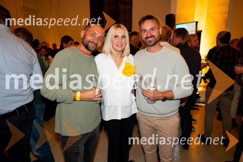  Marko Damiš, Zavarovalnica Grawe;  Natalija Cvetko, Mediaspeed d.o.o.;  Aleš Štraus, Connect9. salon štajerskih mladih vin Pubec 2024 v Mariboru