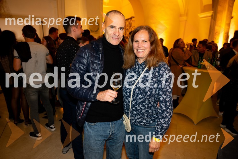  Andreas Kocbek, CIO, Zavarovalnica Grawe;  Vera Kocbek, vodja marketinga, Zavarovalnica Grawe9. salon štajerskih mladih vin Pubec 2024 v Mariboru