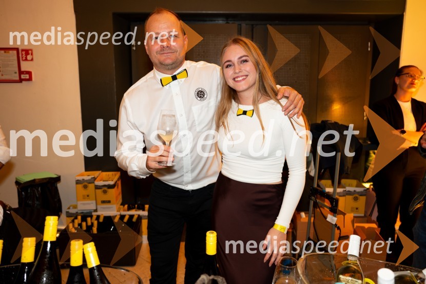  Igor Domadenik, Puklavec Family wines, d.o.o.;  Davida Hafner, Vinarstvo Hafner9. salon štajerskih mladih vin Pubec 2024 v Mariboru