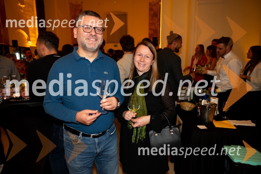  Andrej Cehtl, Acensor;  Mojca Cehtl9. salon štajerskih mladih vin Pubec 2024 v Mariboru