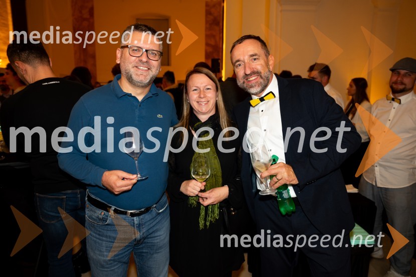  Andrej Cehtl, Acensor;  Mojca Cehtl;  Borut  Cvetko, kreativni direktor, Mediaspeed d.o.o.9. salon štajerskih mladih vin Pubec 2024 v Mariboru