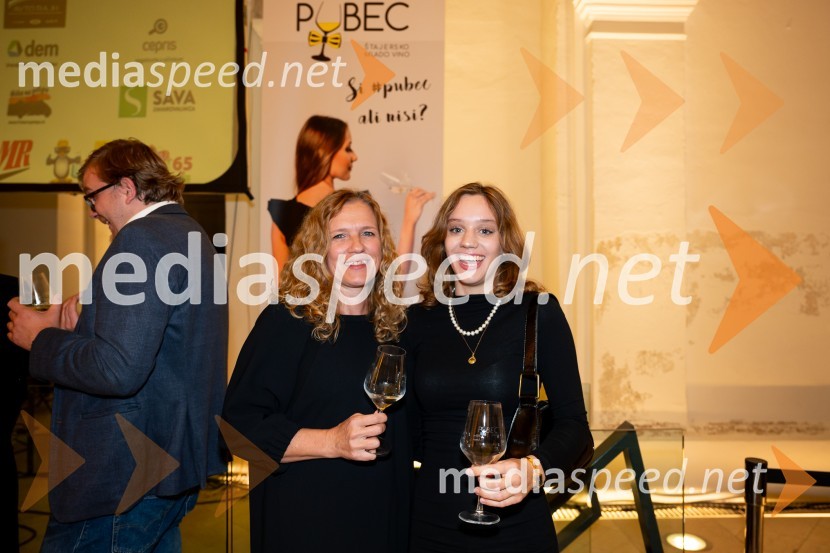  Damjana Meško Kuster;  Ališka Kuster9. salon štajerskih mladih vin Pubec 2024 v Mariboru