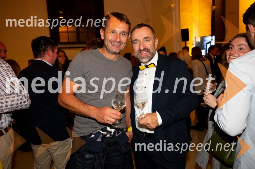  Žiga Remic, tehnični direktor, Remax bazeni;  Borut  Cvetko, kreativni direktor, Mediaspeed d.o.o.9. salon štajerskih mladih vin Pubec 2024 v Mariboru