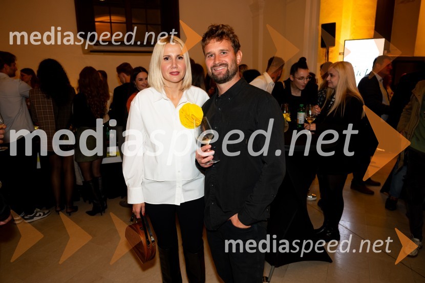  Natalija Cvetko, Mediaspeed d.o.o.;  Domen Jaunik, Vina Jaunik9. salon štajerskih mladih vin Pubec 2024 v Mariboru