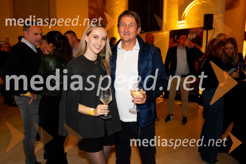  Nastja Šprah;  Gorazd Kovačič9. salon štajerskih mladih vin Pubec 2024 v Mariboru