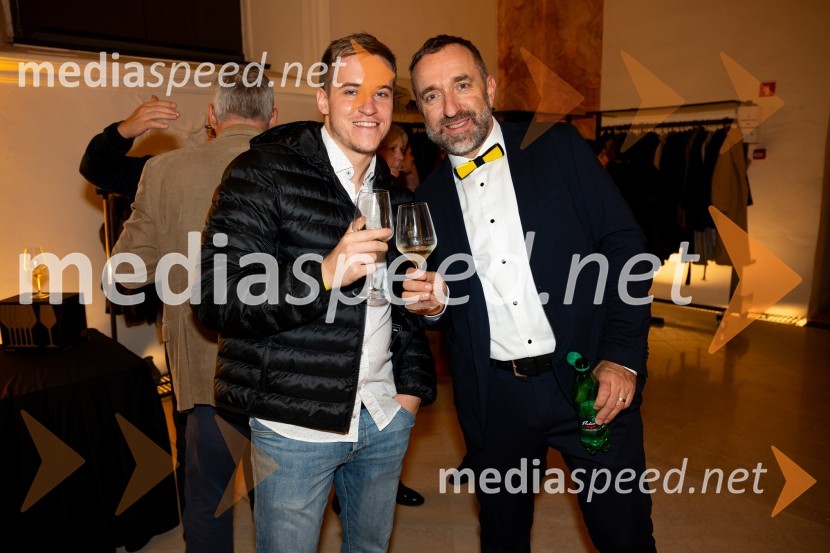  Nino Kaučič;  Borut  Cvetko, kreativni direktor, Mediaspeed d.o.o.9. salon štajerskih mladih vin Pubec 2024 v Mariboru