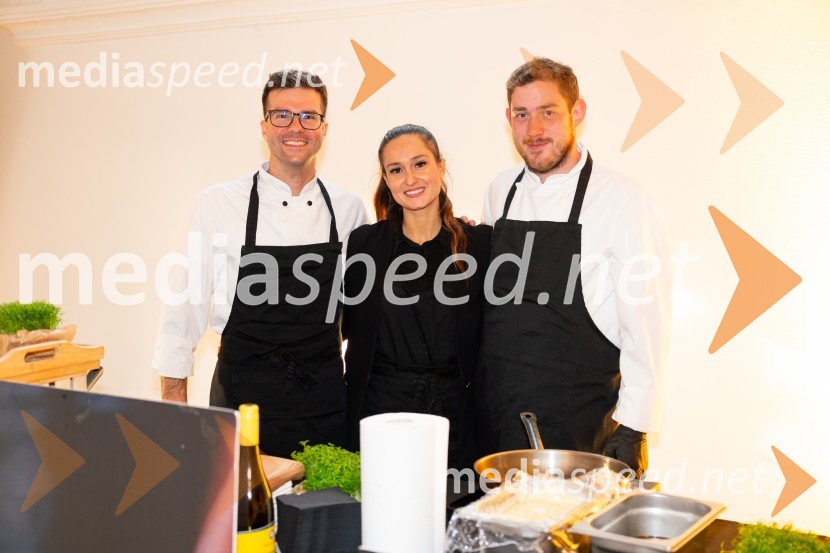  Rok Zebec, lastnik, Bro' Sis bar & restaurant;  Anja Zebec, Bro' Sis restavracija, Maribor;  Nejc Dobaj, Bro' Sis restavracija, Maribor9. salon štajerskih mladih vin Pubec 2024 v Mariboru