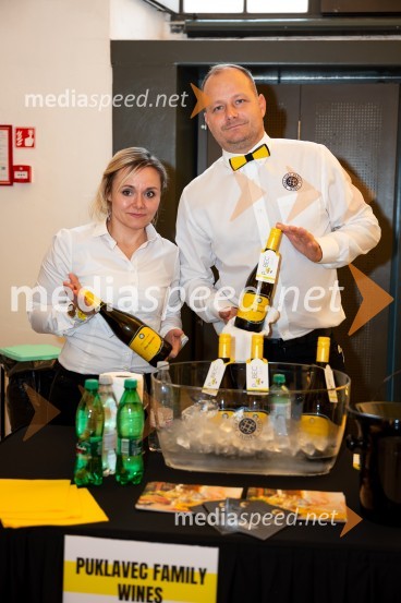  Staša Žičkar ;  Igor Domadenik, Puklavec family wines9. salon štajerskih mladih vin Pubec 2024 v Mariboru