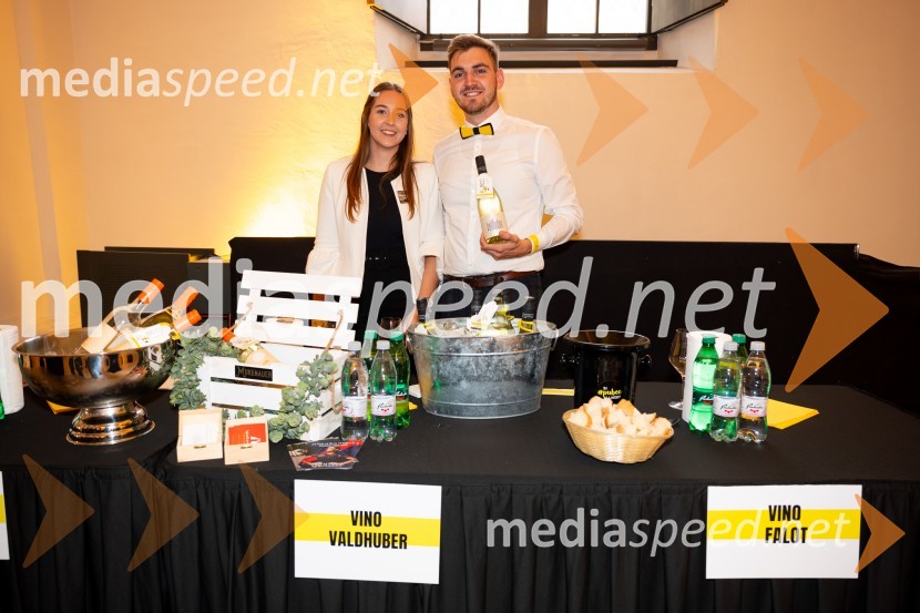  Eva Haboš;  Adam  Valdhuber, Vino Valdhuber9. salon štajerskih mladih vin Pubec 2024 v Mariboru