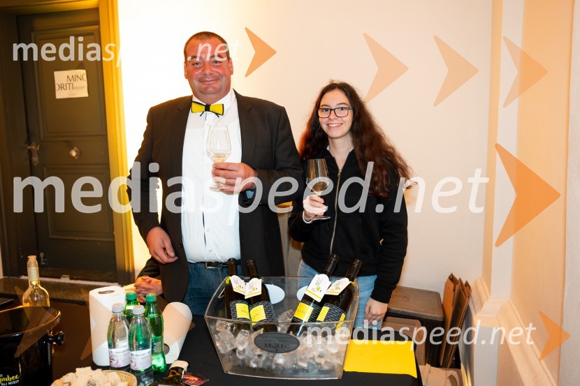  Dušan  Mulec, Vinogradništvo Mulec;  Amelie Mulec, Vinogradništvo Mulec9. salon štajerskih mladih vin Pubec 2024 v Mariboru