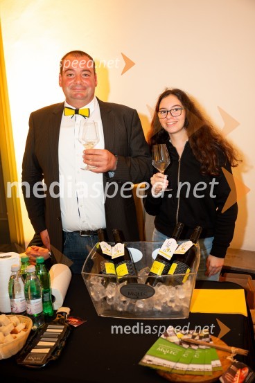  Dušan  Mulec, Vinogradništvo Mulec;  Amelie Mulec, Vinogradništvo Mulec9. salon štajerskih mladih vin Pubec 2024 v Mariboru