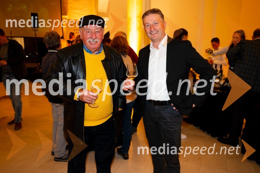  Jurij Hlupič, vinar;  Danilo Steyer,   vinar, Steyer Vina; vinski vitez, predsednik Vinske reprezentance Slovenije9. salon štajerskih mladih vin Pubec 2024 v Mariboru