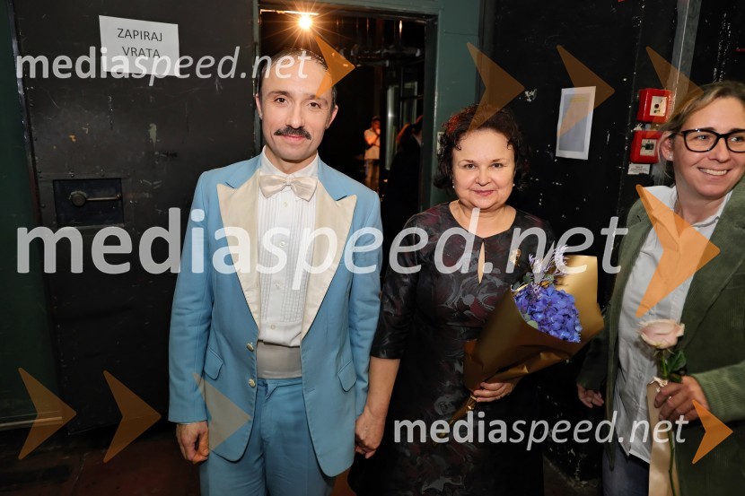  Nejc Ropert, igralec;  Irena Varga, igralkaMalomeščanska svatba na odru Drame SNG Maribor