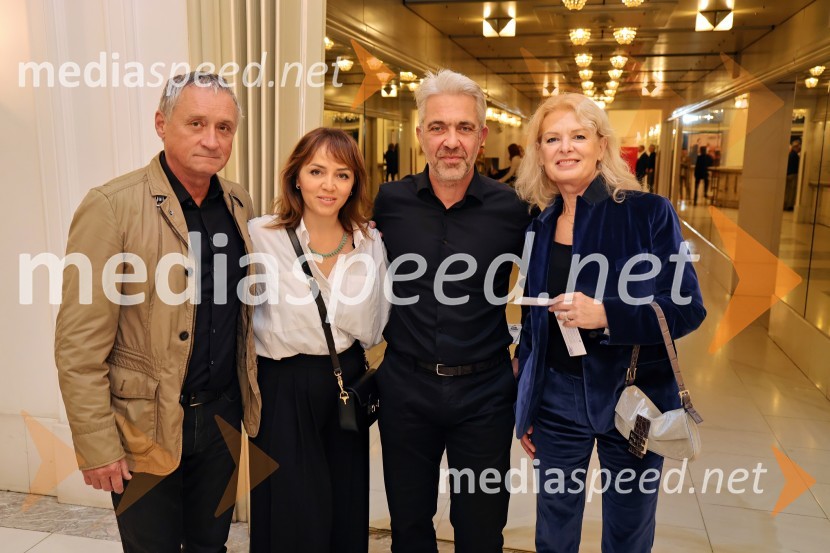 prof. dr. Dušan  Lesjak, univerzitetni profesor;  Tina Rajterič;  Marko Arsenovič, managing director, s.Oliver Slovenia & Croatia;  Bernarda Lesjak Malomeščanska svatba na odru Drame SNG Maribor