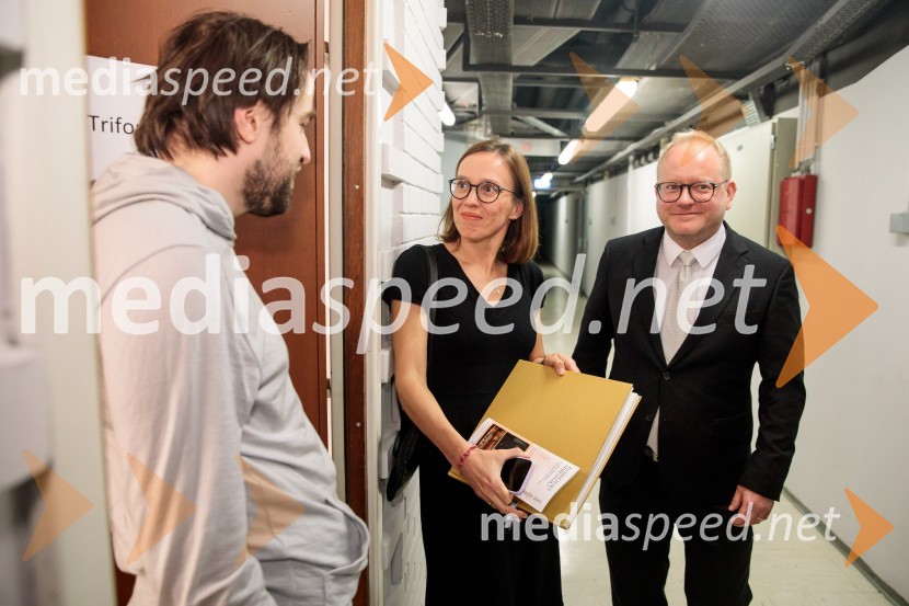  Daniil Trifonov, pianist;  Katja Novak, vodja promocijskih projektov, Cankarjev dom; dr. Peter  Čeferin, pravnik, pisateljBamberški simfoniki, koncert v Cankarjevem domu