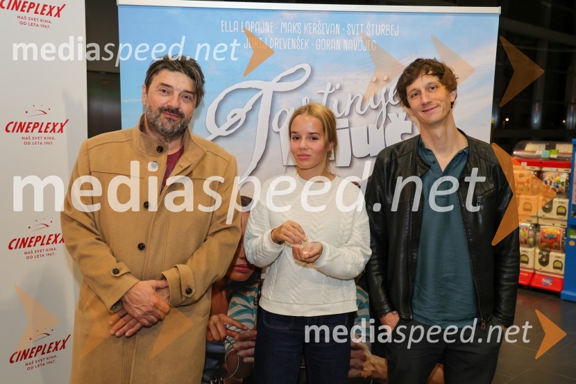  Goran  Navojec, igralec;  Ella Lapajne, igralka;  Jurij Drevenšek, igralecTartinijev ključ, premiera filma v Cineplexx Maribor