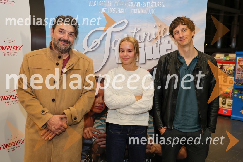  Goran  Navojec, igralec;  Ella Lapajne, igralka;  Jurij Drevenšek, igralecTartinijev ključ, premiera filma v Cineplexx Maribor