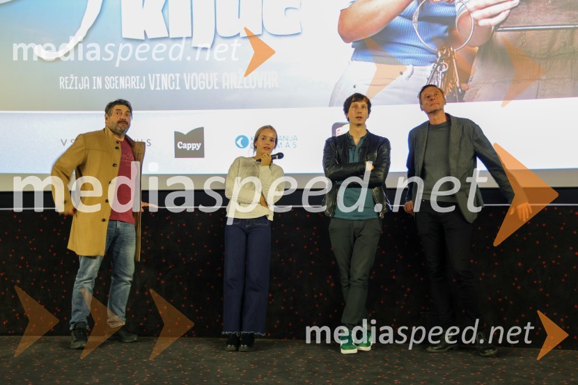  Goran  Navojec, igralec;  Ella Lapajne, igralka;  Jurij Drevenšek, igralec;  Zoran  Dževerdanović, producentTartinijev ključ, premiera filma v Cineplexx Maribor