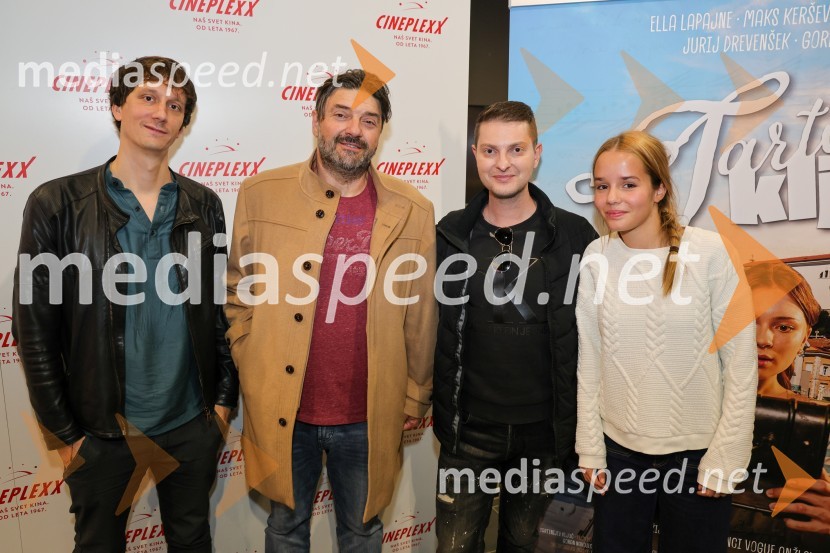  Jurij Drevenšek, igralec;  Goran  Navojec, igralec;  Damjan Murko, pevec;  Ella Lapajne, igralkaTartinijev ključ, premiera filma v Cineplexx Maribor