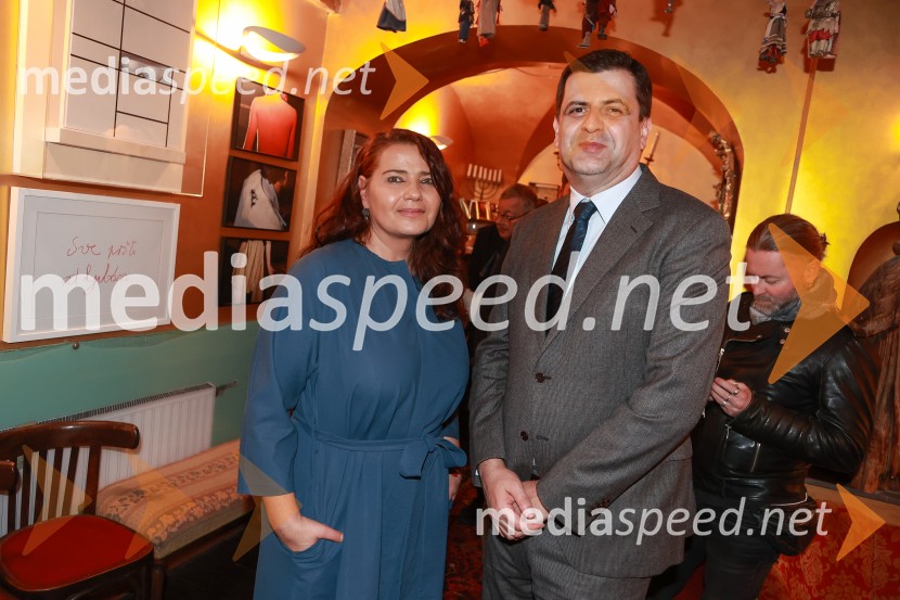  Mateja Demšič, načelnica odbora za kulturo MOL;  Valdet Sadiku, veleposlanik Republike KosovoJubilejni 10. festival Hiša strpnosti 2024 v Mini teatru, otvoritev