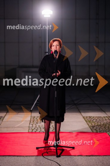 dr. Asta Vrečko, ministrica za kulturoKant 300, pogovorni večer v Cankarjevem domu