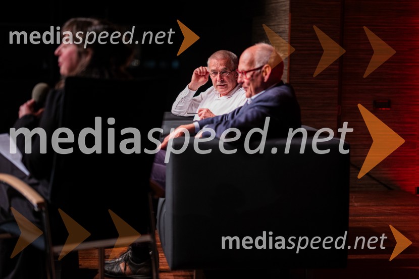  Otfried Höffe, filizof;  Zdravko Kobe, filizofKant 300, pogovorni večer v Cankarjevem domu