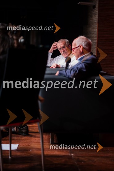  Otfried Höffe, filizof;  Zdravko Kobe, filizofKant 300, pogovorni večer v Cankarjevem domu