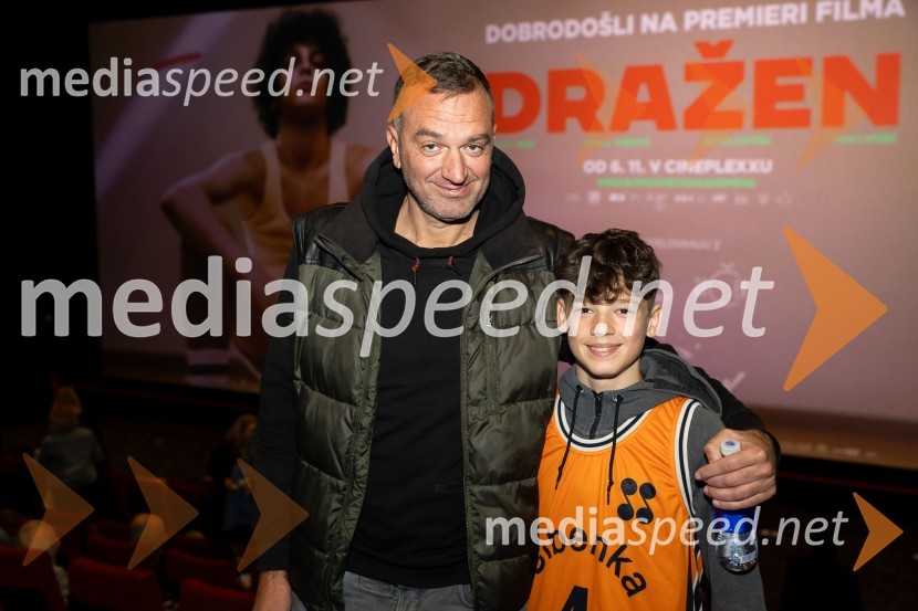  Jasmin Hukić, nekdanji košarkar;  ... Premiera filma o Draženu Petroviću v Cineplexx Ljubljana