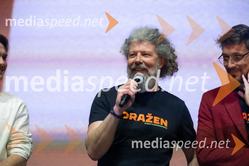  Ivor Šiber, filmski producent;  Ljubo Zdjelarević, filmski producentPremiera filma o Draženu Petroviću v Cineplexx Ljubljana