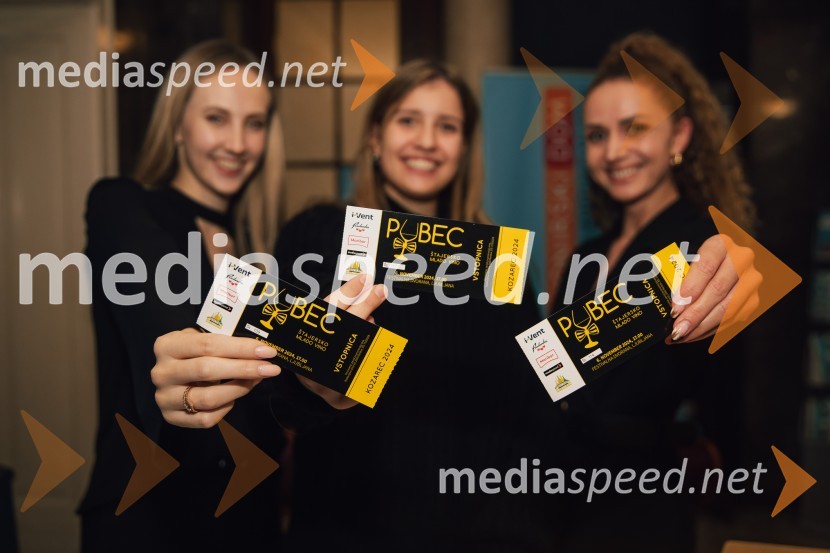  Nastja Šprah;  Lia Belšak, pevka;  Katja Urgl, Mediaspeed d.o.oSalon štajerskih mladih vin Pubec 2024 v Ljubljani