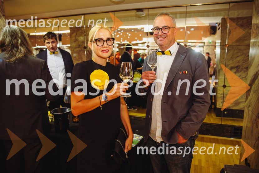  Natalija Cvetko, Mediaspeed d.o.o.;  Gregor Mulec, Vinogradništvo MulecSalon štajerskih mladih vin Pubec 2024 v Ljubljani