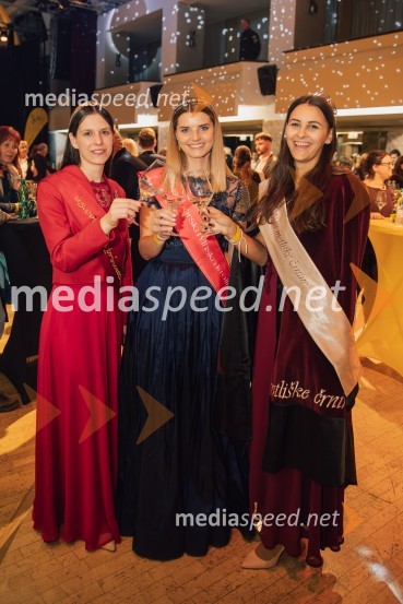  Blažka Ilovar, 25. cvičkova princesa;  Maruša Mukenauer, Vina Mukenauer, Mariborska vinska kraljica 2023 - 2025;  Aleksandra Šoronda, kraljica metliške črnine 2024Salon štajerskih mladih vin Pubec 2024 v Ljubljani