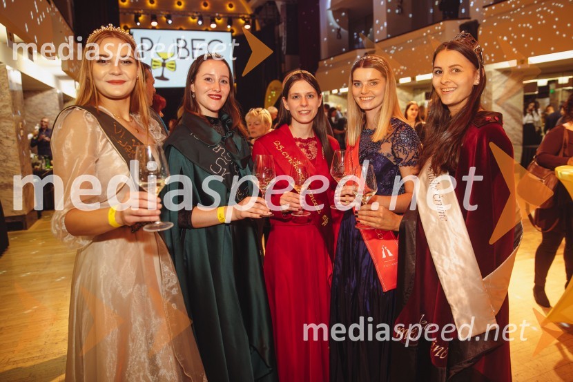  Sandra Kumer, 6.vinska kraljica Jeruzalemsko ormoških goric;  Ana Artnak, vinska kraljica Svete Helene;  Blažka Ilovar, 25. cvičkova princesa;  Maruša Mukenauer, Vina Mukenauer, Mariborska vinska kraljica 2023 - 2025;  Aleksandra Šoronda, kraljica metliške črnine 2024Salon štajerskih mladih vin Pubec 2024 v Ljubljani