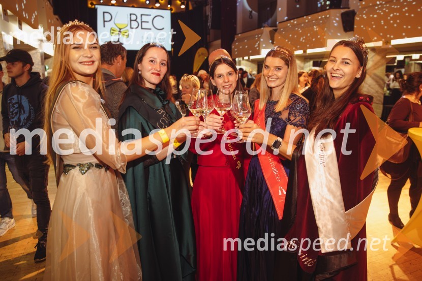  Sandra Kumer, 6.vinska kraljica Jeruzalemsko ormoških goric;  Ana Artnak, vinska kraljica Svete Helene;  Blažka Ilovar, 25. cvičkova princesa;  Maruša Mukenauer, Vina Mukenauer, Mariborska vinska kraljica 2023 - 2025;  Aleksandra Šoronda, kraljica metliške črnine 2024Salon štajerskih mladih vin Pubec 2024 v Ljubljani