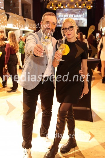  Borut  Cvetko, kreativni direktor, Mediaspeed d.o.o.;  Natalija Cvetko, Mediaspeed d.o.o.Salon štajerskih mladih vin Pubec 2024 v Ljubljani