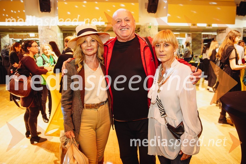  Darja Kuhar Kotnik, soustanoviteljica in podpredsednica Društva za zdravje naroda;  Martin Strel, ultramaratonski plavalec;  Barbra Jermann, urednica revije SuzySalon štajerskih mladih vin Pubec 2024 v Ljubljani