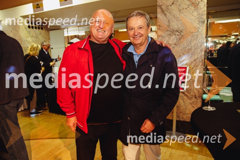  Martin Strel, ultramaratonski plavalec;  Matjaž Tomlje, poslovnež, glavni urednik revije Avto ŠportSalon štajerskih mladih vin Pubec 2024 v Ljubljani