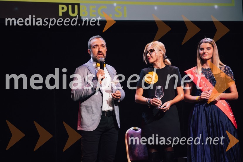  Borut  Cvetko, kreativni direktor, Mediaspeed d.o.o.;  Natalija Cvetko, Mediaspeed d.o.o.;  Maruša Mukenauer, Vina Mukenauer, Mariborska vinska kraljica 2023 - 2025Salon štajerskih mladih vin Pubec 2024 v Ljubljani