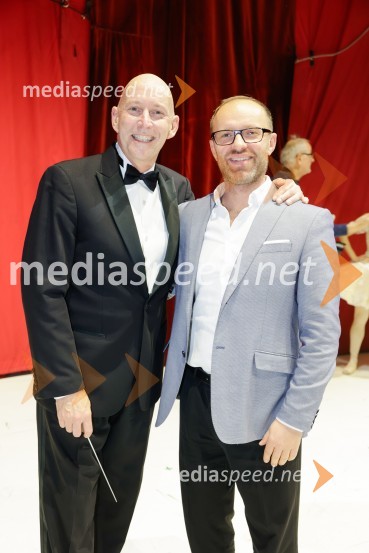  Kevin Rhodes, dirigent;  Klemen Valter, poslovni vodja programa, SNG Opera in Balet LjubljanaDon Kihot, premiera baleta v SNG Opera in balet Ljubljana