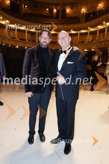  Marko  Hribernik, direktor SNG Opera in balet Ljubljana;  Kevin Rhodes, dirigentDon Kihot, premiera baleta v SNG Opera in balet Ljubljana