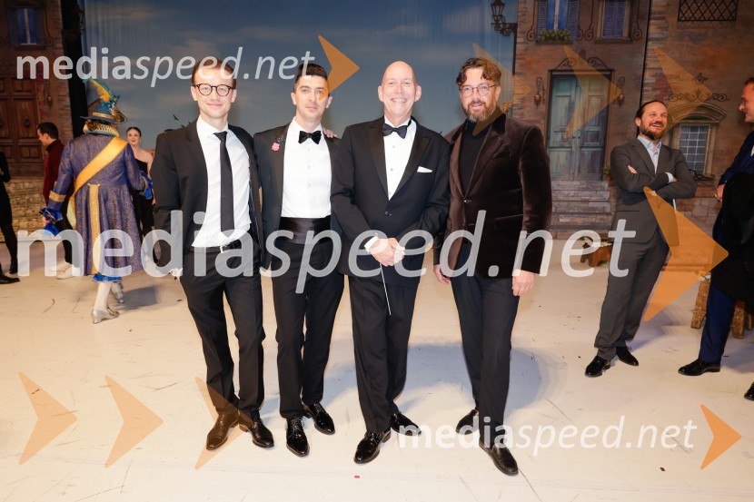  Denis Matvienko, baletni plesalec;  Neven Mihic;  Kevin Rhodes, dirigent;  Marko  Hribernik, direktor SNG Opera in balet LjubljanaDon Kihot, premiera baleta v SNG Opera in balet Ljubljana