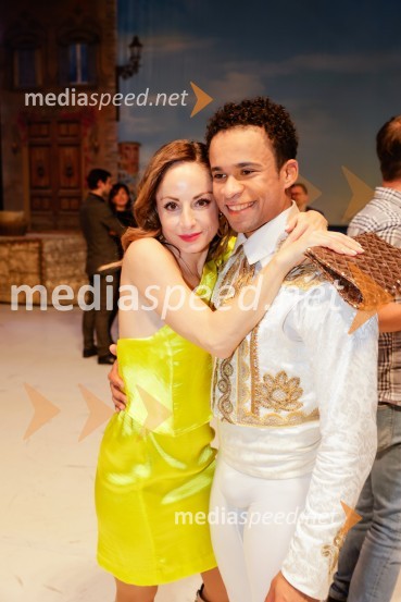  Ana Klašnja, balerina;  Solomon  Osazuva, baletni plesalecDon Kihot, premiera baleta v SNG Opera in balet Ljubljana