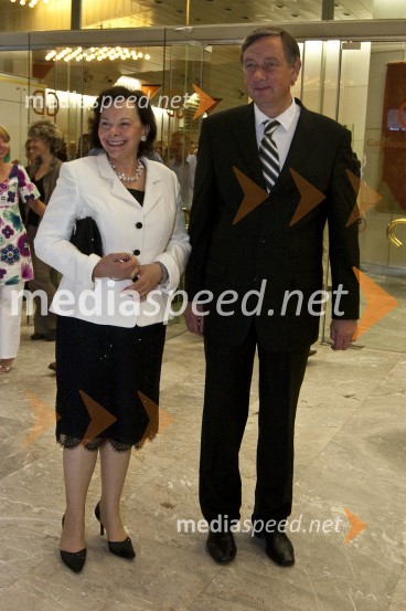 Danilo Türk, predsednik Republike Slovenije in njegova soproga Barbara Miklič TürkBalet Pink Floyd v izvedbi milanskega gledališča La Scala, sprejem po prireditvi