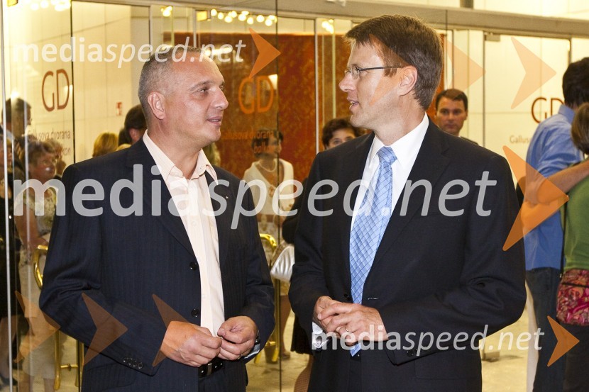 Damjan Damjanovič, direktor Slovenske filharmonije in Samuel Žbogar, minister za zunanje zadeveBalet Pink Floyd v izvedbi milanskega gledališča La Scala, sprejem po prireditvi