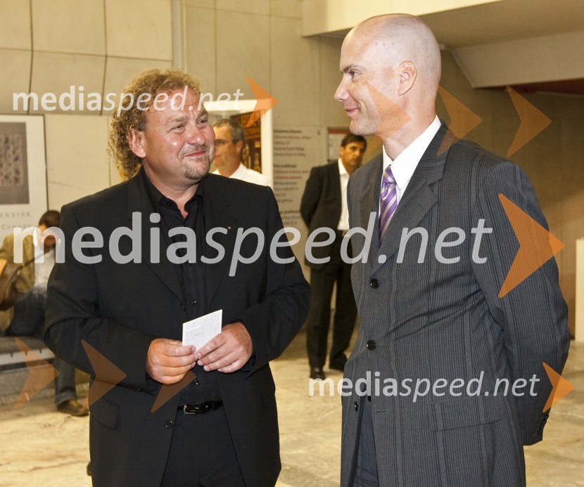 Darko Brlek, direktor Festivala Ljubljana in Marko KryžanowskiBalet Pink Floyd v izvedbi milanskega gledališča La Scala, sprejem po prireditvi