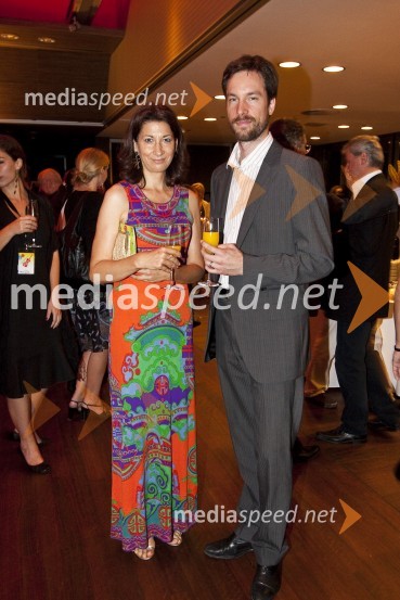 Nataša Jelič, tiskovna predstavnica SNG Opera in balet Ljubljana in Jaš Otrin, umetniški vodja SNG Opere in baleta LjubljanaBalet Pink Floyd v izvedbi milanskega gledališča La Scala, sprejem po prireditvi